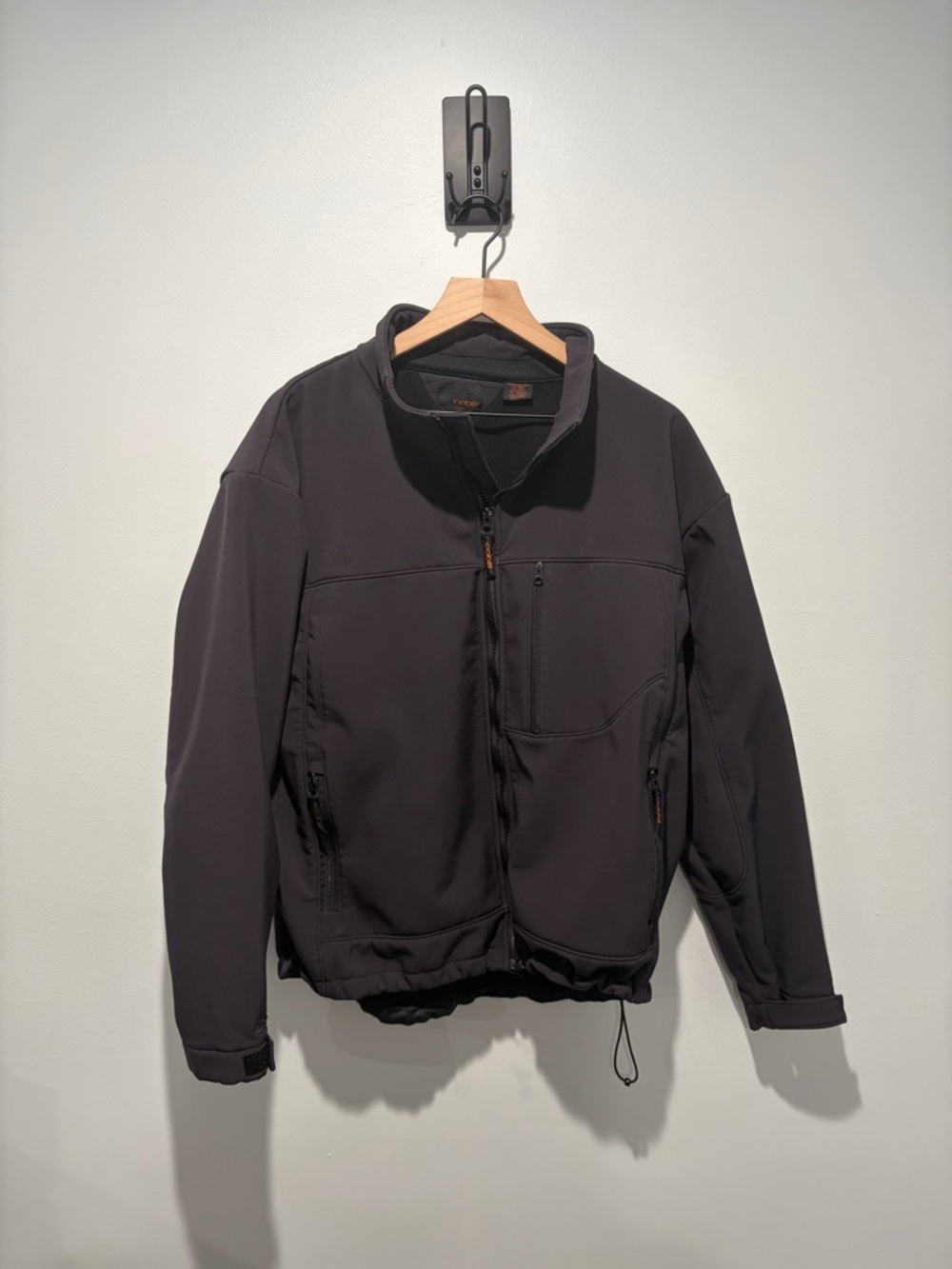 Men's Oobe Black Lightweight Softshell Jacket - L